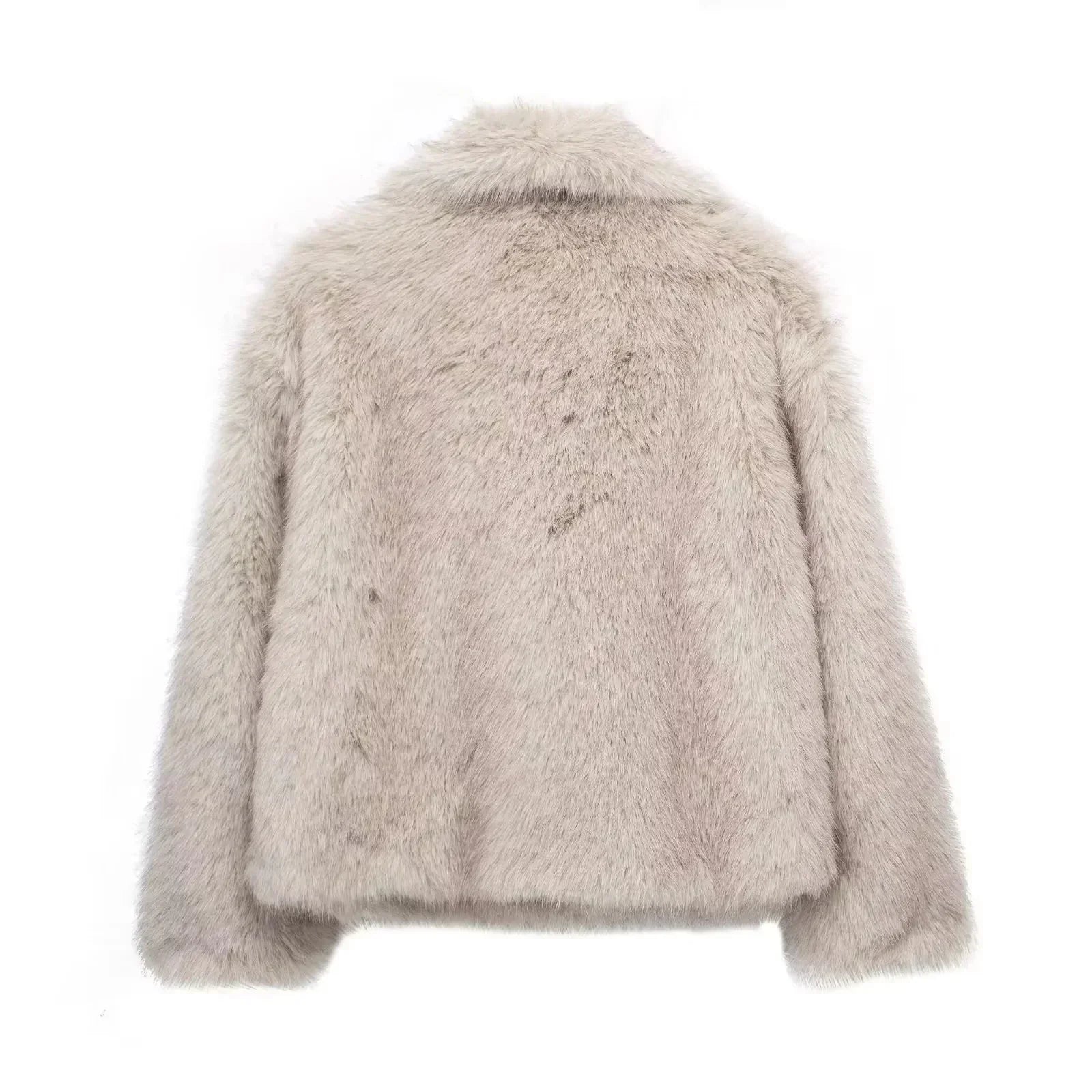 Quinn - Women's Plush Faux Fur Coat