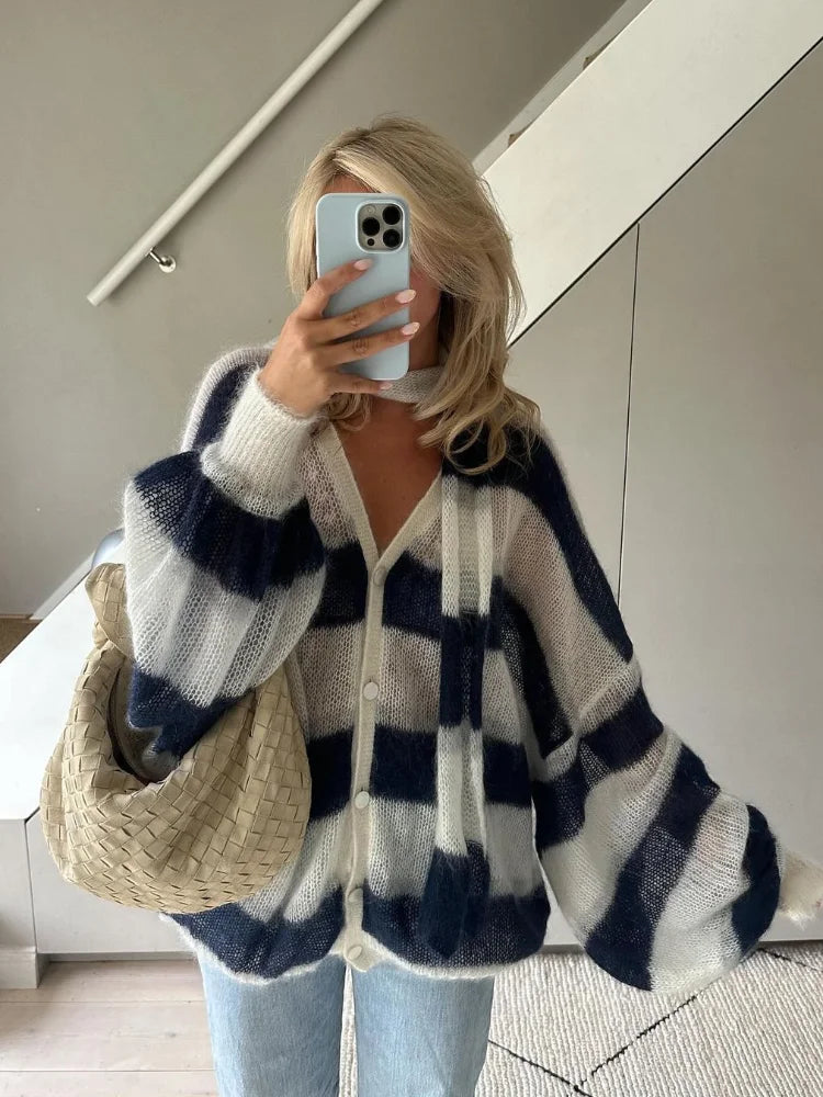 Jana - Women's Cardigan & Scarf Set for Effortless Elegance