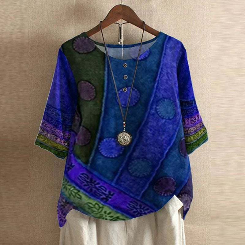 Women's Blouse | Vintage Floral Print