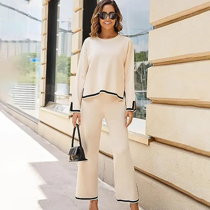 Mackenzie - Women's Knit Lounge Set Soft and Comfortable
