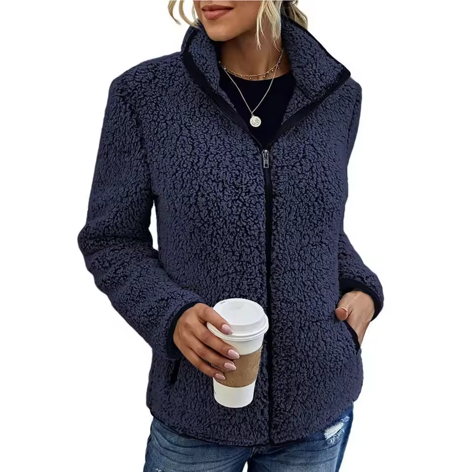 Zahra - Women's Fleece Zip-Up Jacket