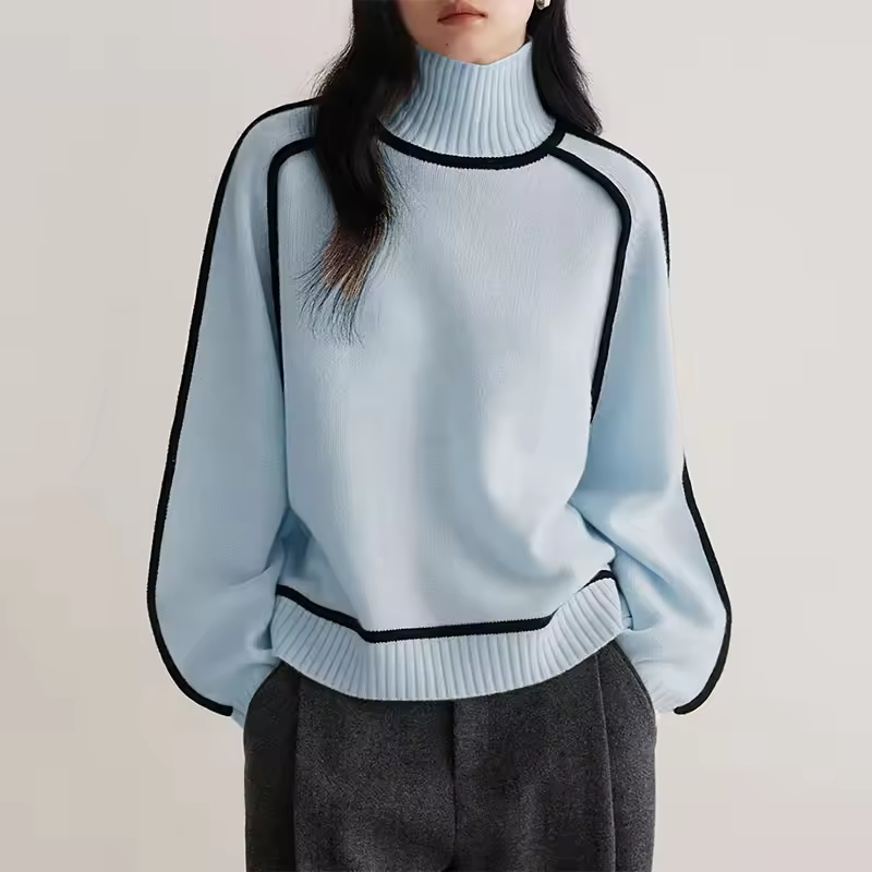 Zinnia - Women's Knit Turtleneck Sweater for Effortless Fall Style