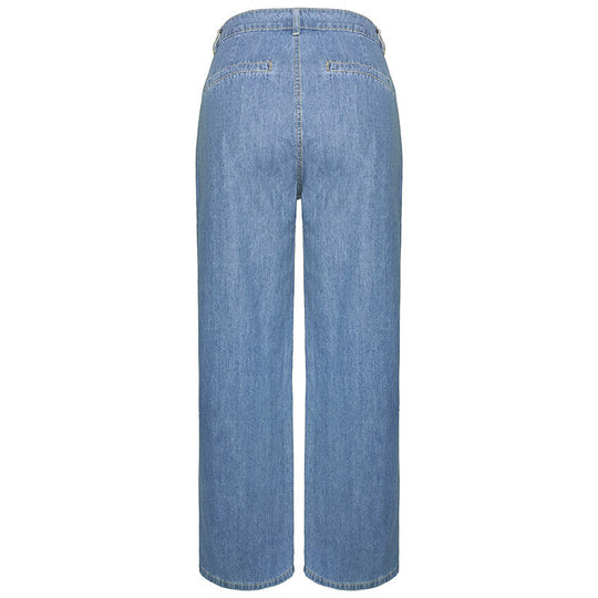 Grace - Women's High-Waisted Denim Jeans