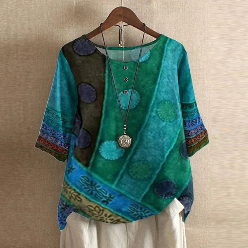 Women's Blouse | Vintage Floral Print