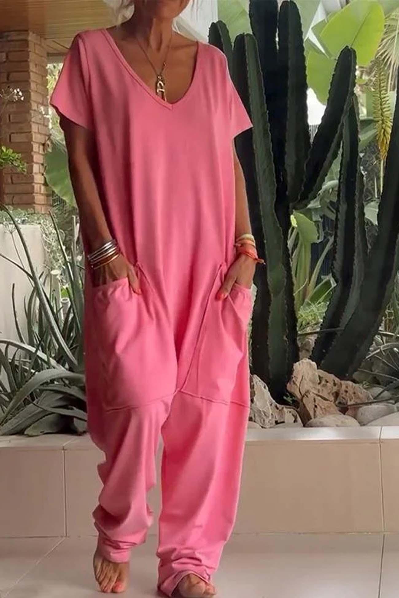 Ivana - Women's Relaxed Style Jumpsuit