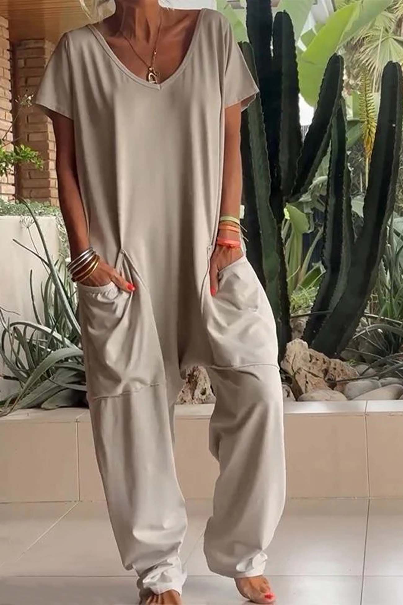 Ivana - Women's Relaxed Style Jumpsuit