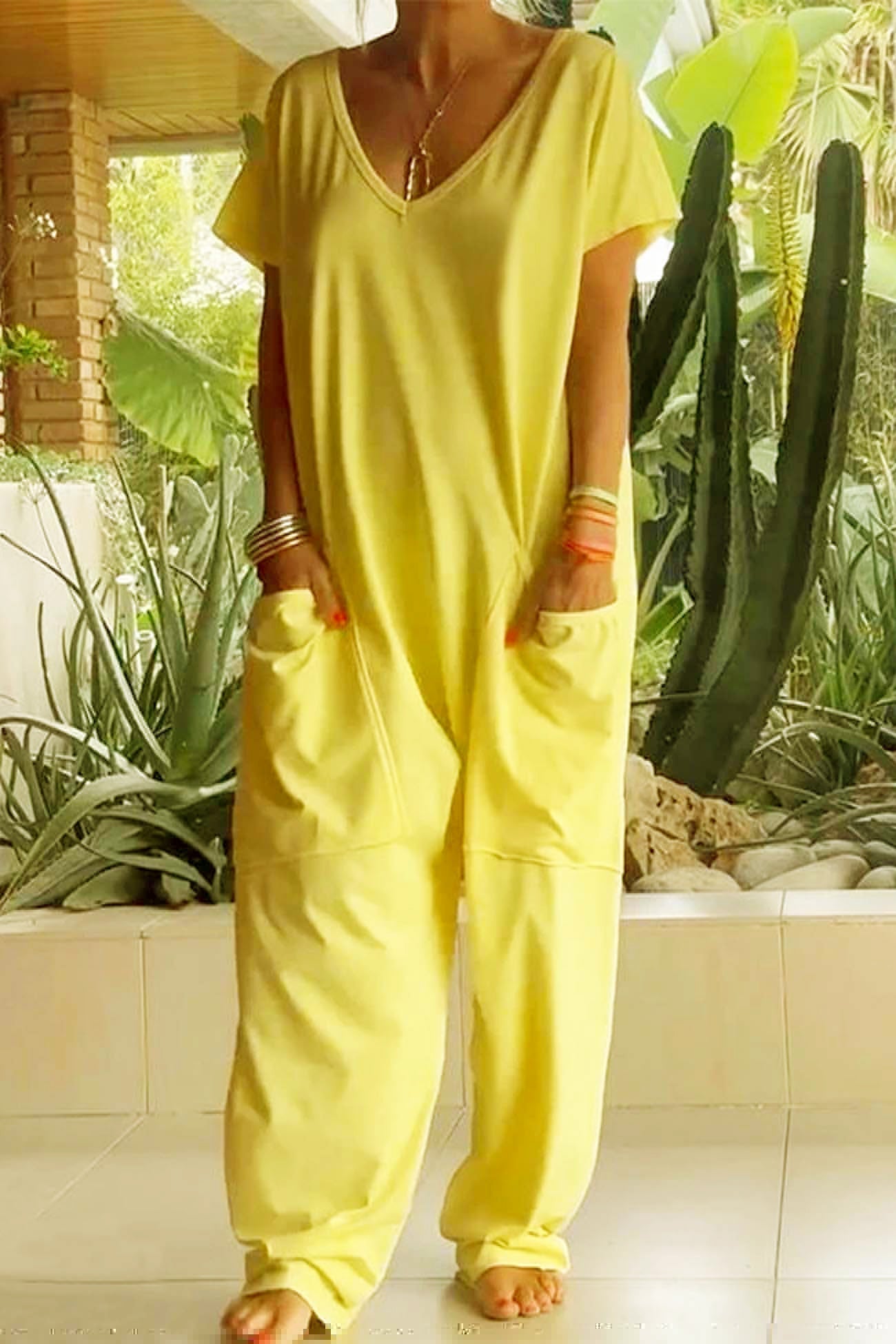 Ivana - Women's Relaxed Style Jumpsuit