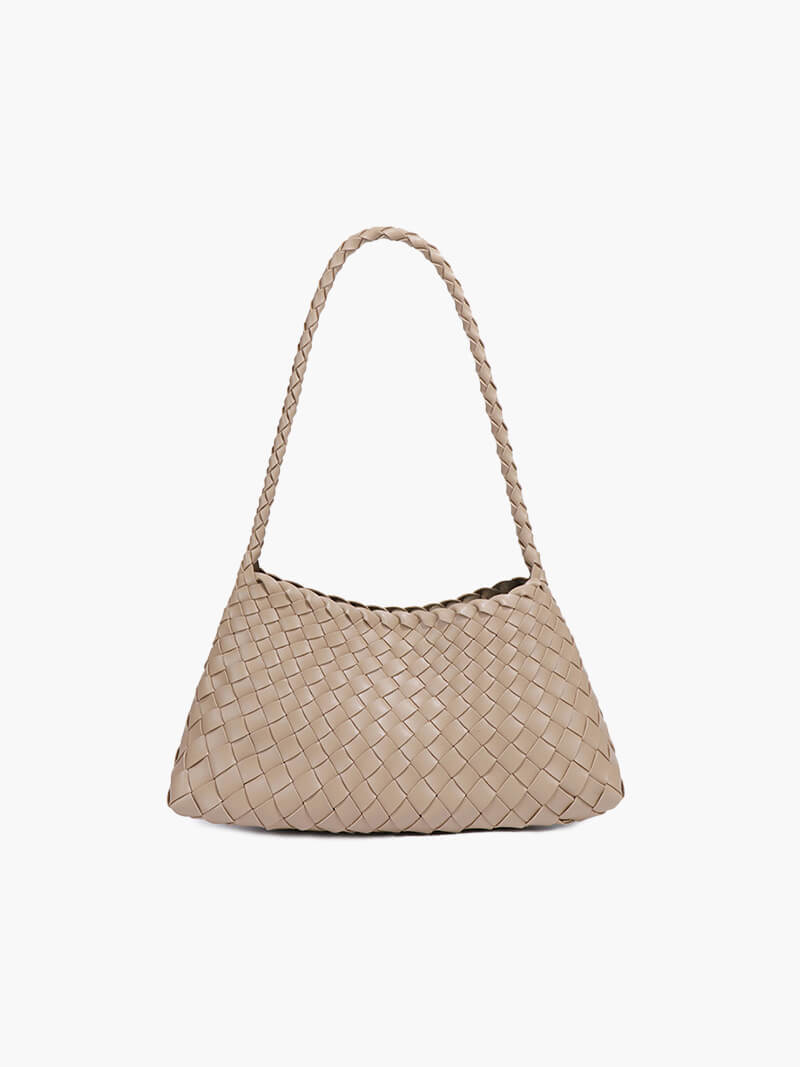Aira - Women's Faux Leather Braided Handbag
