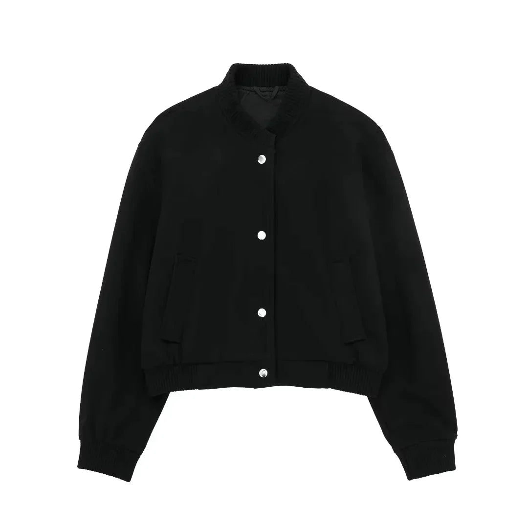 Caitlin - Women's Cropped Bomber Jacket