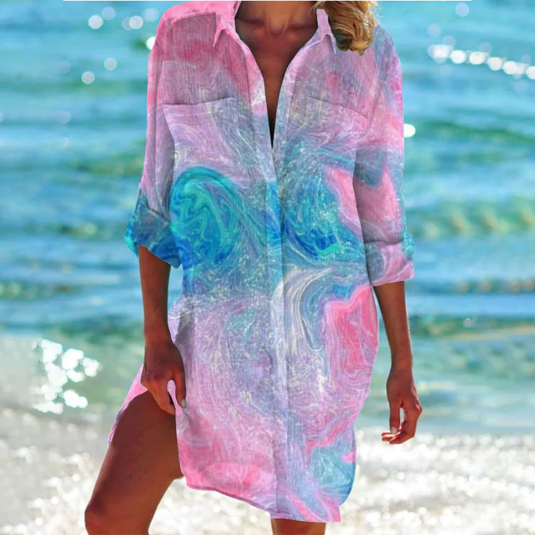 Clara - Relaxed Fit Shirt Dress (Plus Size Available)