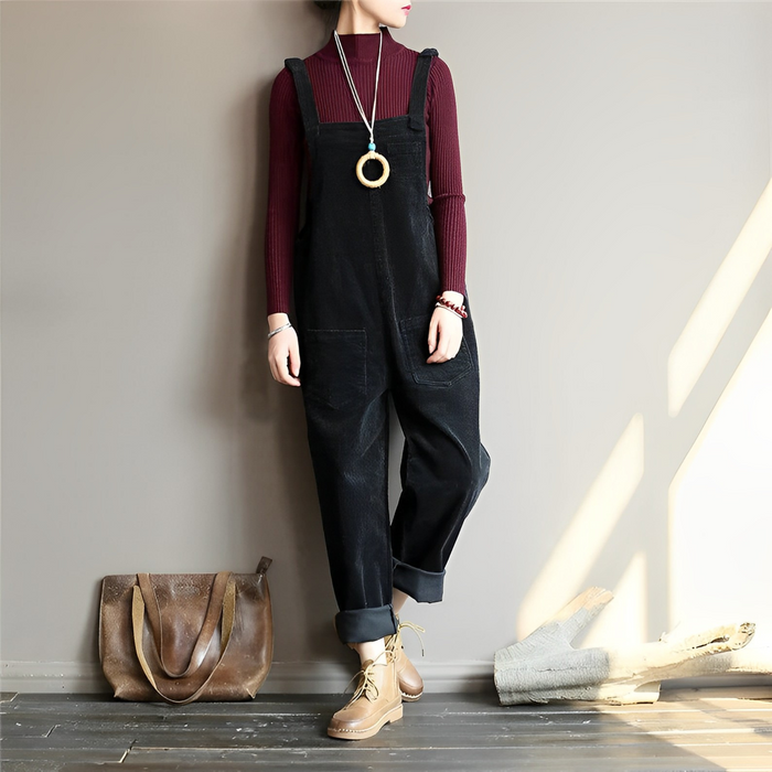 Delilah - Women's Vintage-Inspired Corduroy Overall (Plus Size Available)