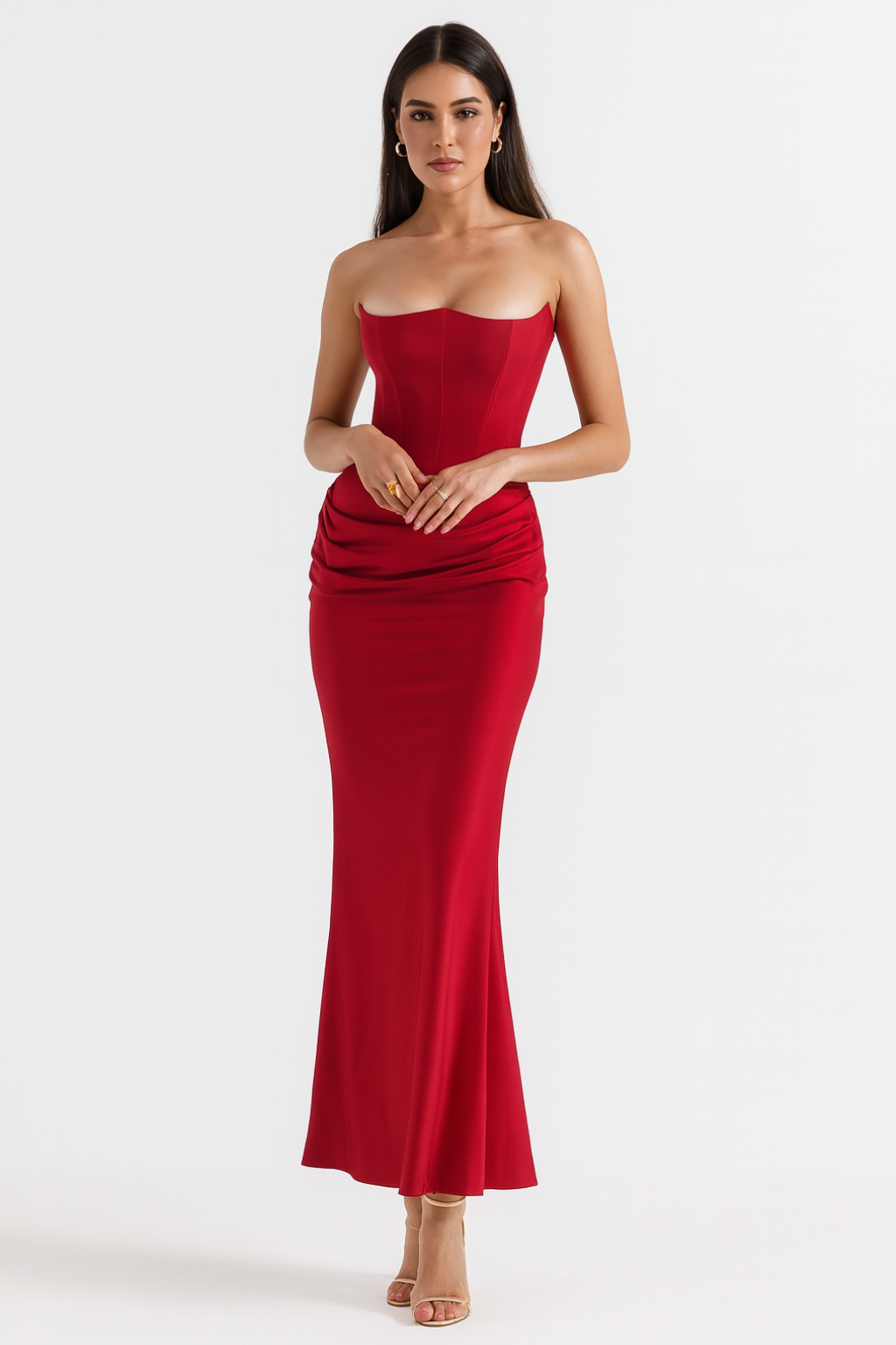 Vera - Women's Strapless Elegant Maxi Dress