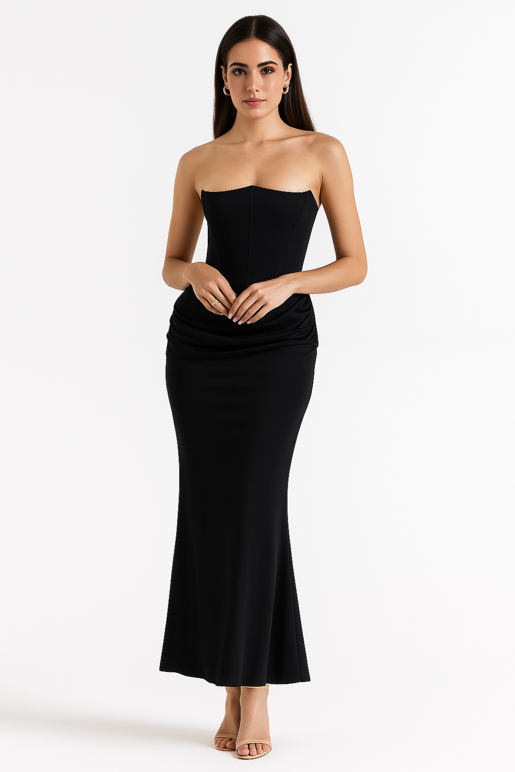 Vera - Women's Strapless Elegant Maxi Dress