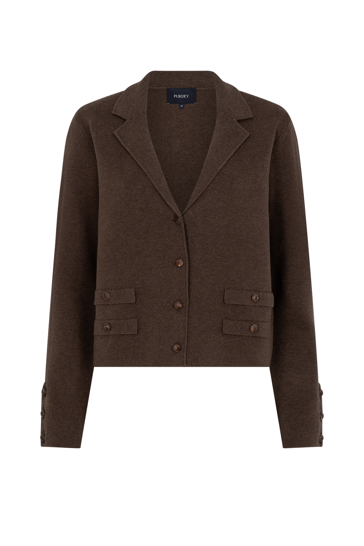 Gwenna - Women's Boucle Blazer with Notch Lapels
