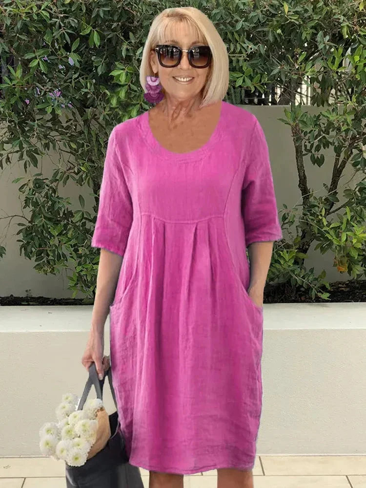 Women's Tunic Dress with Side Pockets