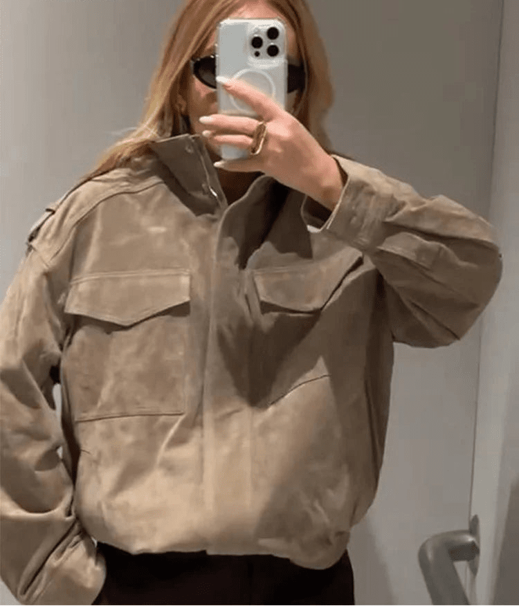 Adaline - Women's Wrap Jacket with Side Pockets - photo 8