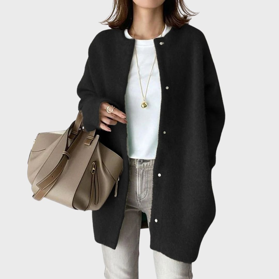 Agatha - Women's Relaxed Cardigan with Button Front - photo 2