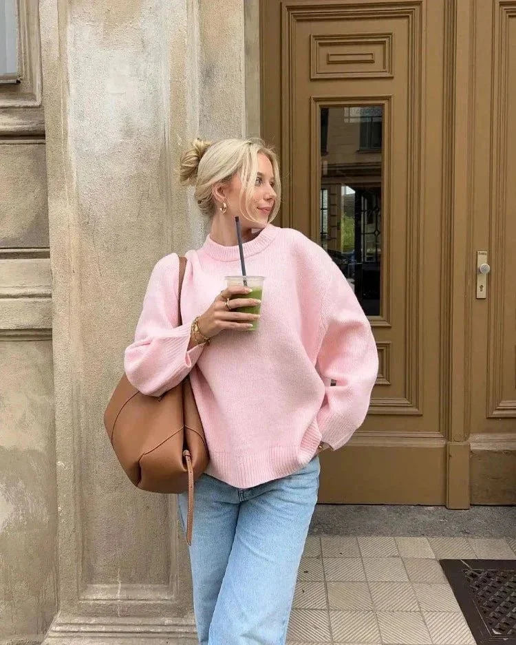 Alana - Women's Oversized Jumper with Long Sleeves - photo 1