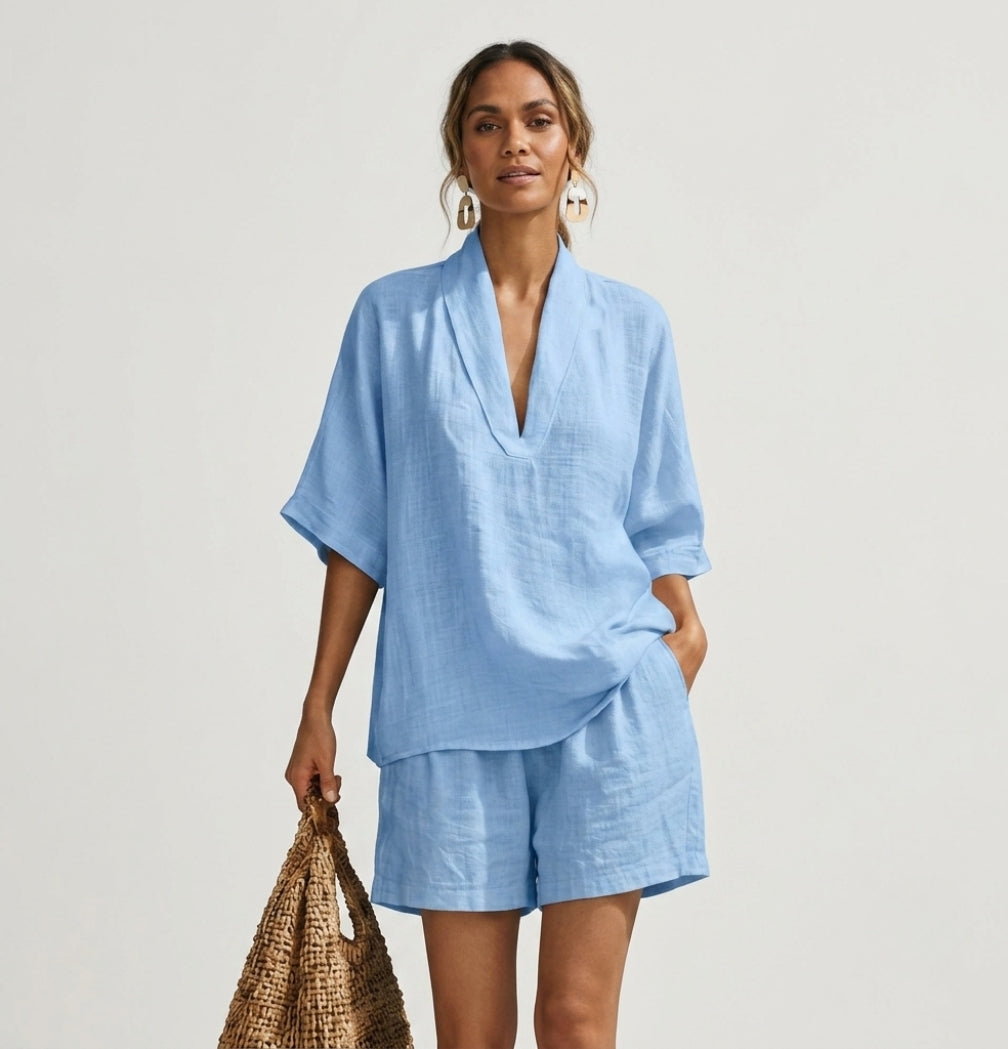 Alba - Women's Two-Piece Set with Shorts - photo 1
