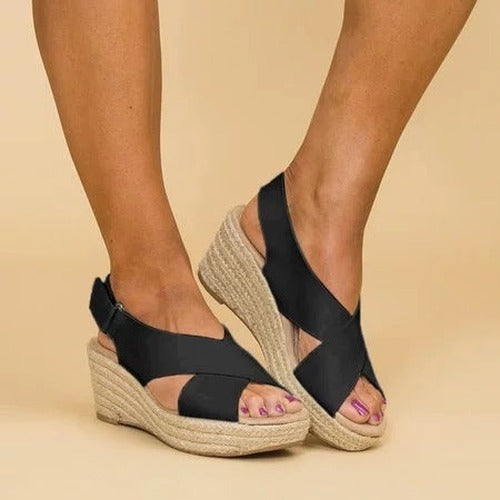 Alice - Cross-Strap Wedges For Women - photo 3