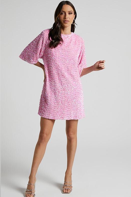 Camellia - Women's Backless Sequin Mini Dress Party Outfit Nightclub Wear