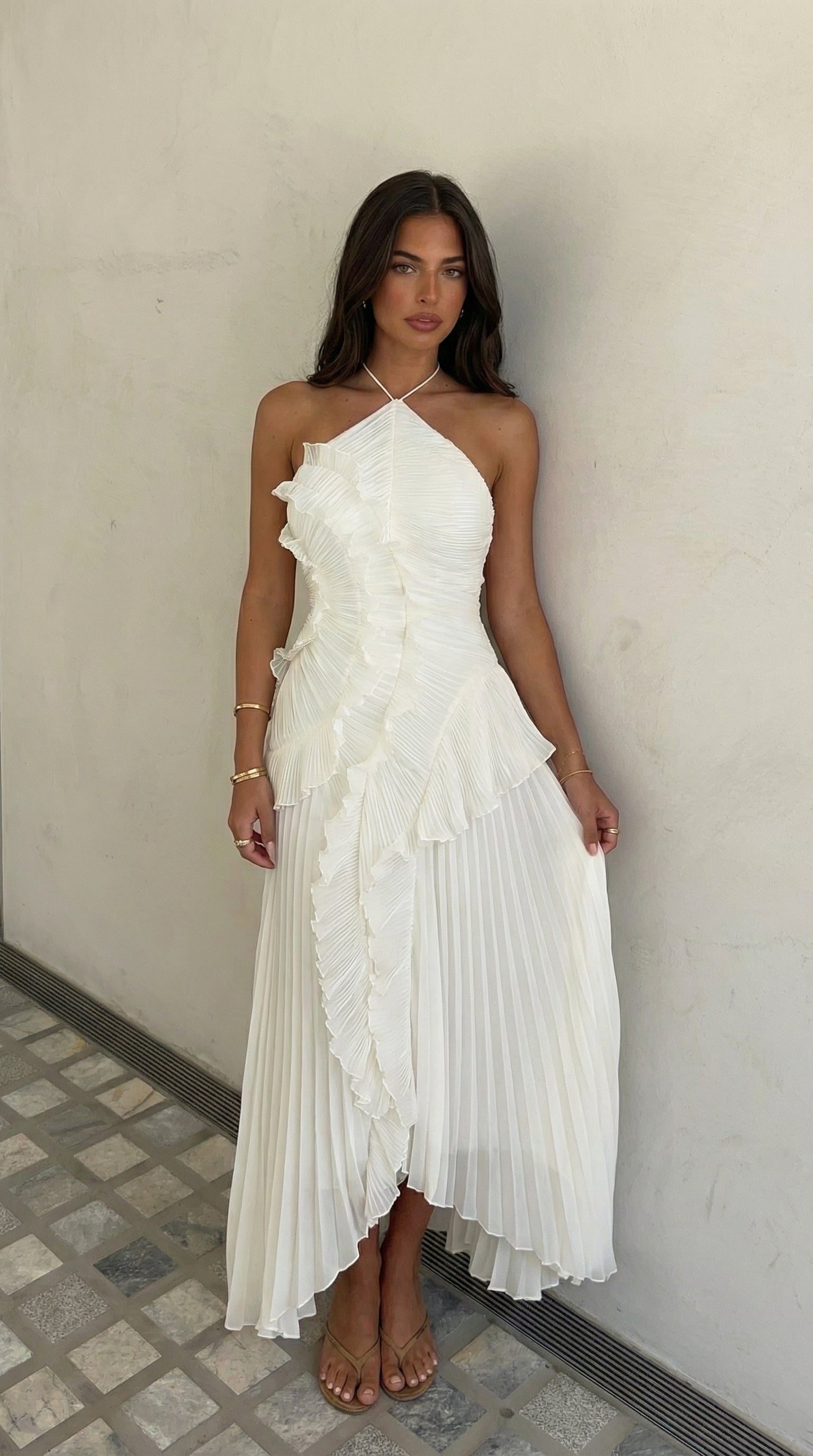 Amara - Women's Maxi Dress with Pleats - photo 15