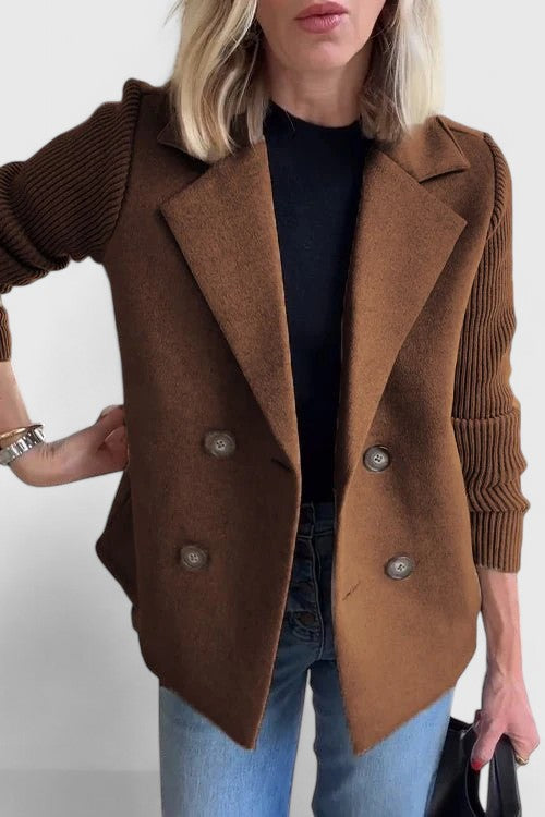 Women's Double Breasted Blazer with Relaxed Cut