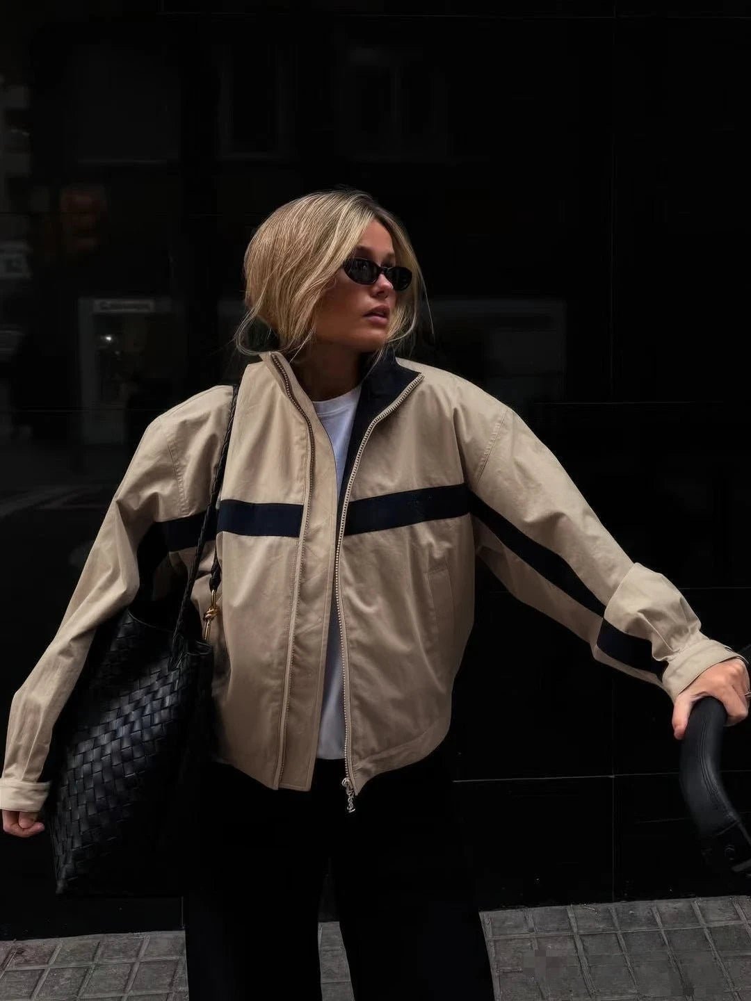 Anika - Women's Relaxed Bomber Jacket with Zip Front - photo 1