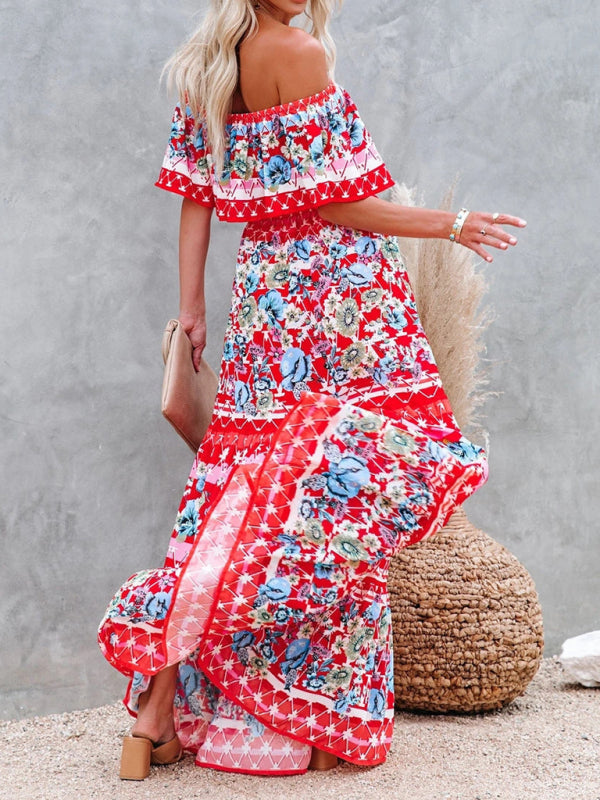 Ava - Women's Maxi Dress with Floral Print and Ruffled Details - photo 19