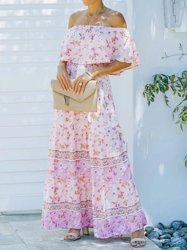 Ava - Women's Maxi Dress with Floral Print and Ruffled Details - photo 23