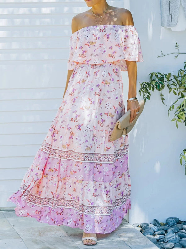 Ava - Women's Maxi Dress with Floral Print and Ruffled Details - photo 24