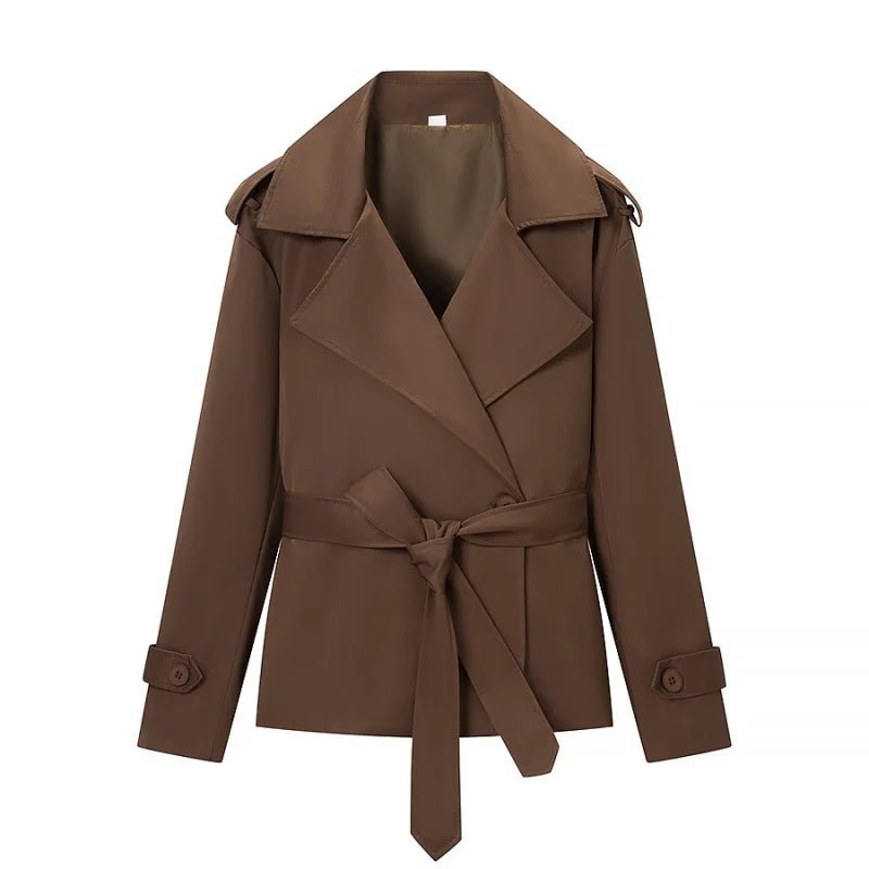 Avalon - Women's Cropped Trench Coat - photo 1