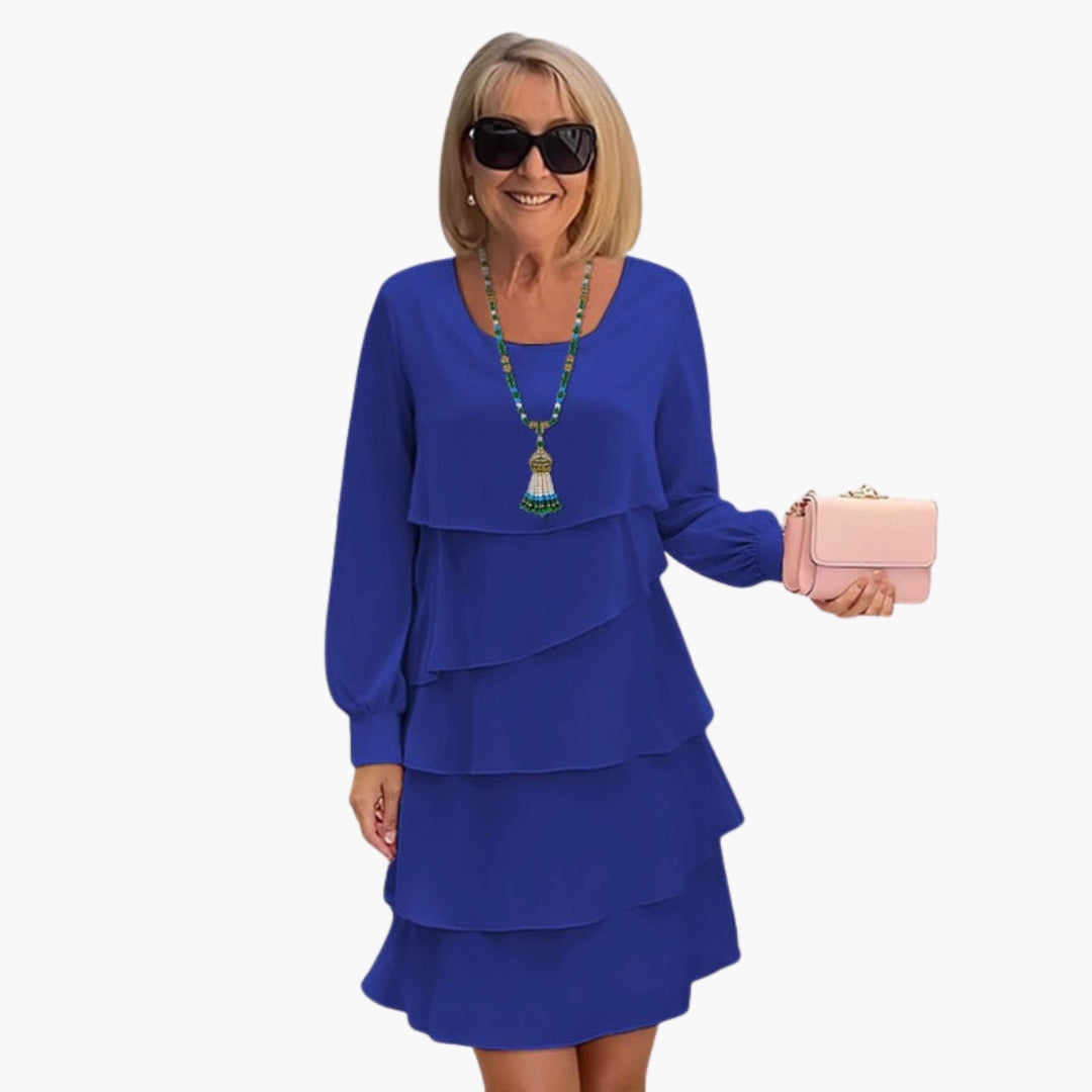 Fay - Women's Fitted Mini Dress with Long Sleeves