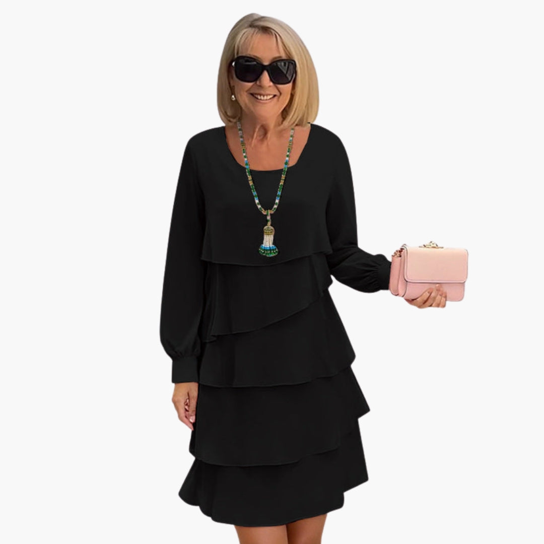 Fay - Women's Fitted Mini Dress with Long Sleeves