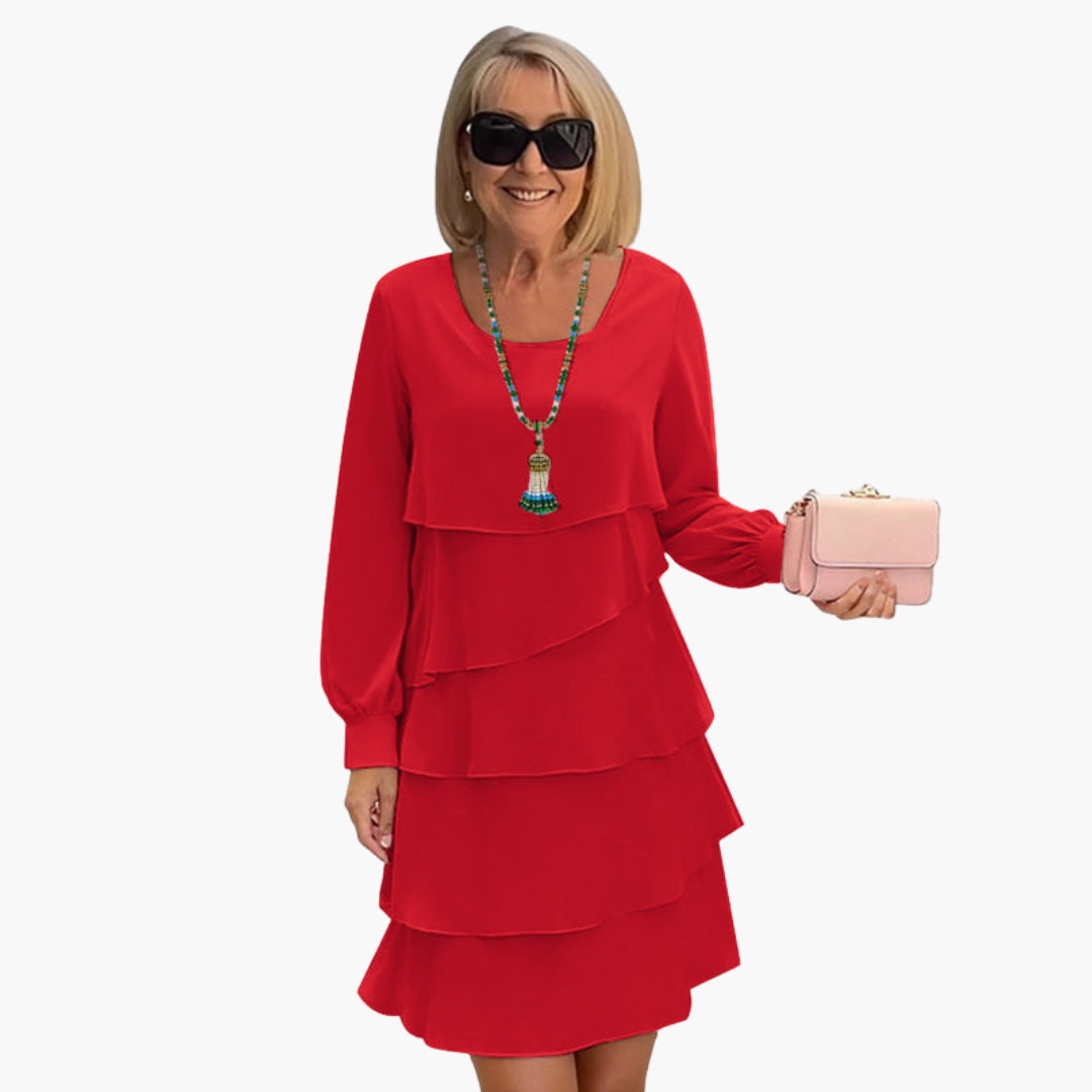 Fay - Women's Fitted Mini Dress with Long Sleeves