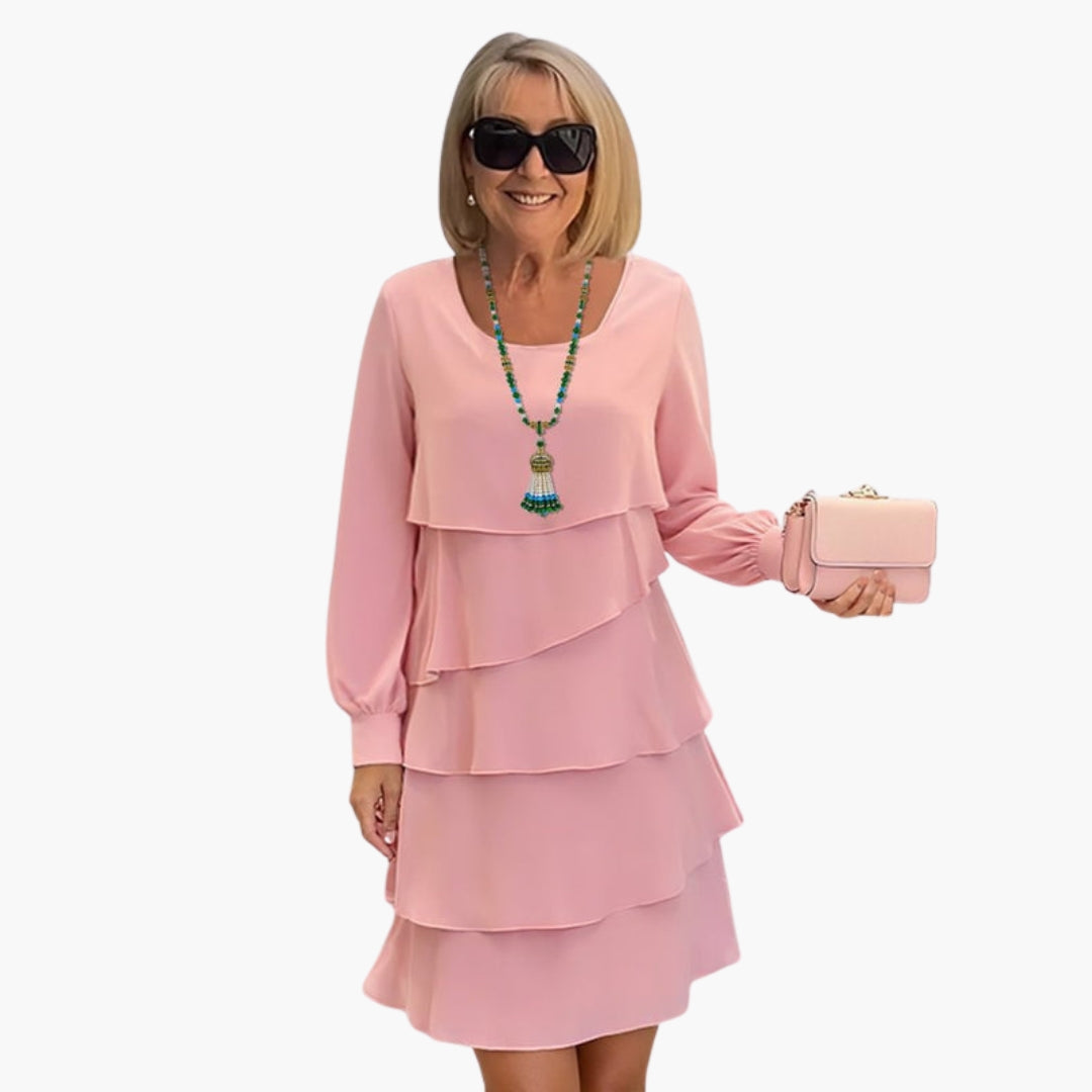 Fay - Women's Fitted Mini Dress with Long Sleeves