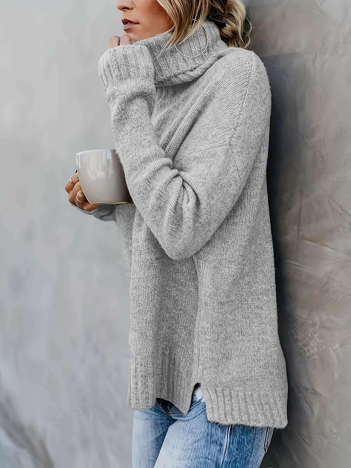 Blythe - Women's Jumper with Roll Neck - photo 6