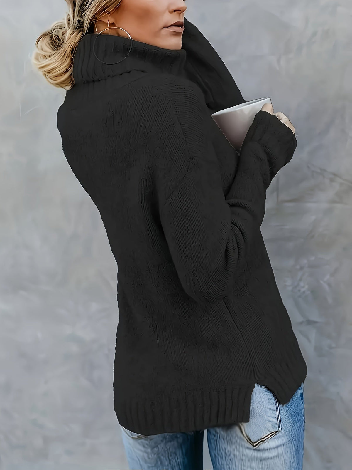 Blythe - Women's Jumper with Roll Neck - photo 8
