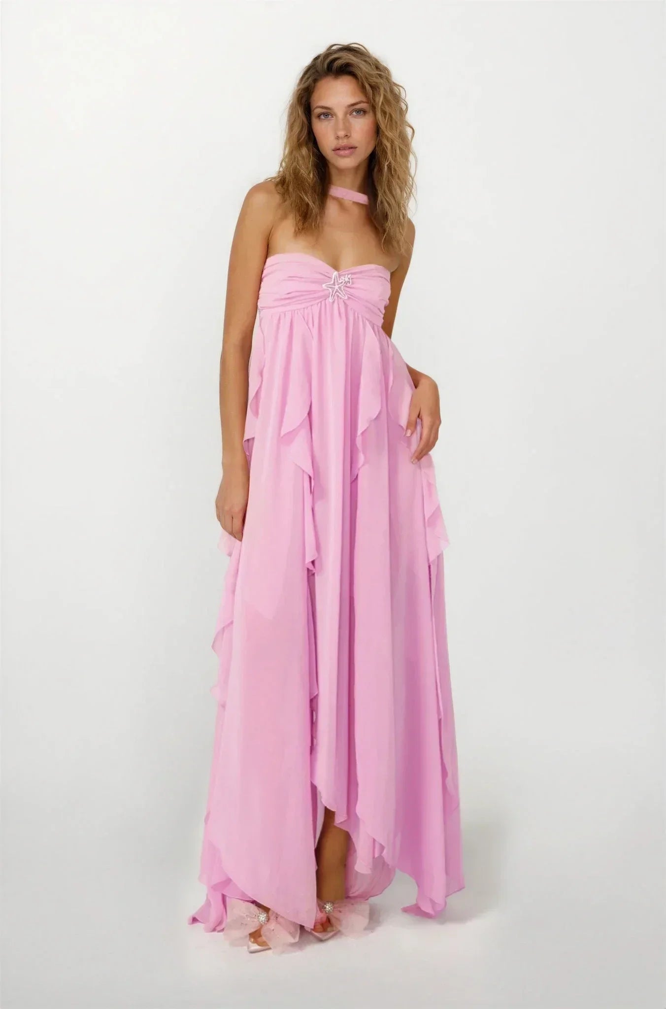Blythe - Women's Ruffle Evening Maxi Dress - photo 11