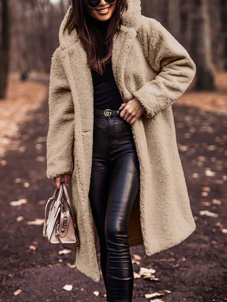 Brianna - Women's Relaxed Coat in Fleece Lining - photo 6