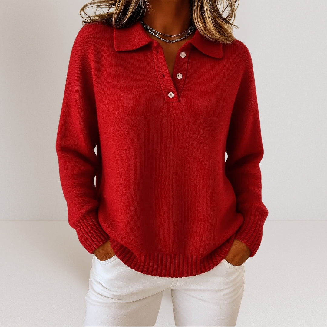Brienne - Women's Jumper in Knit with Roll Neck - photo 3