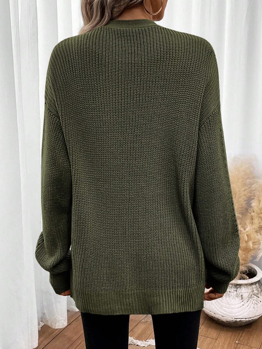 Brittany - Women's Relaxed Cardigan in Knit - photo 3