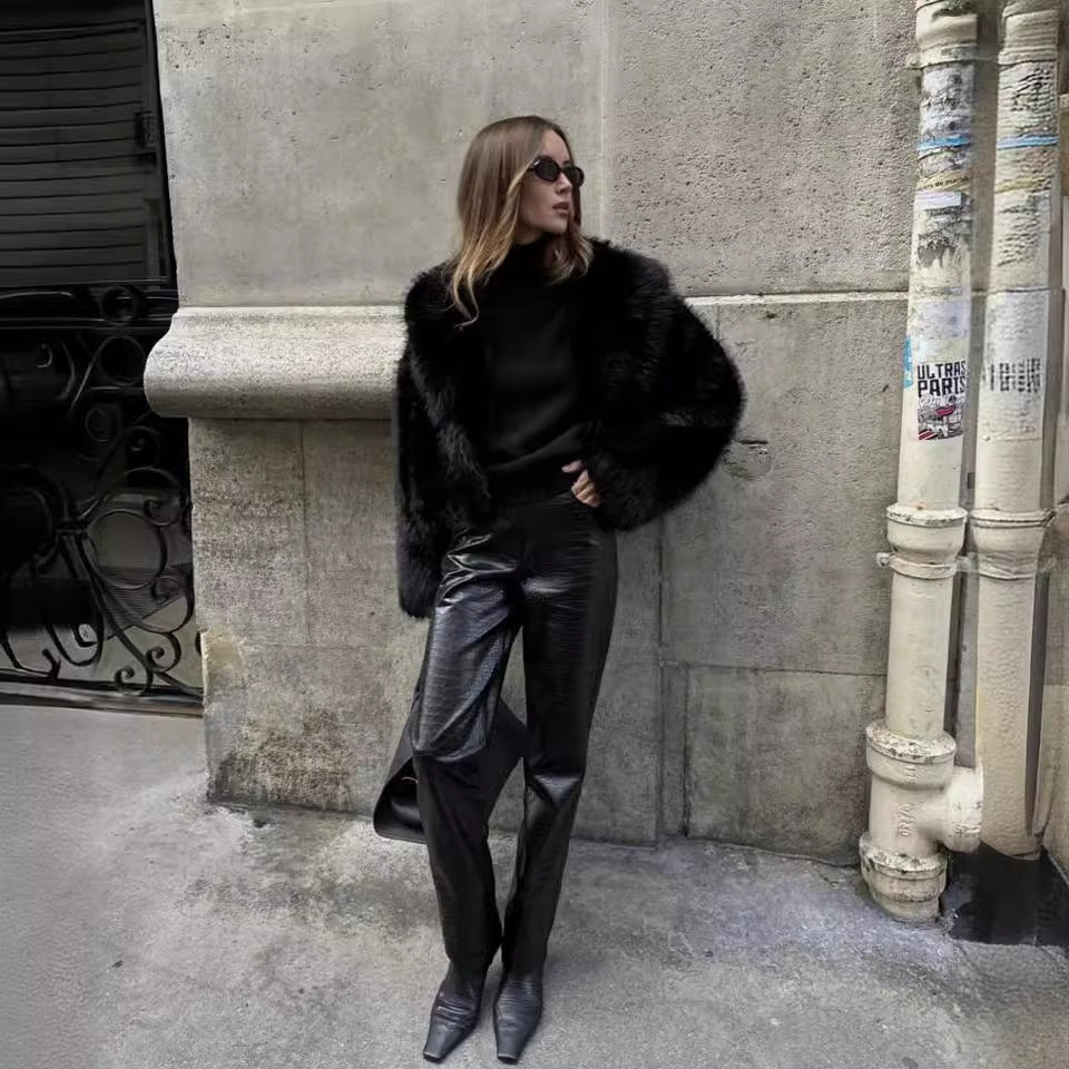 Brookleigh - Women's Relaxed Coat with Collar - photo 7
