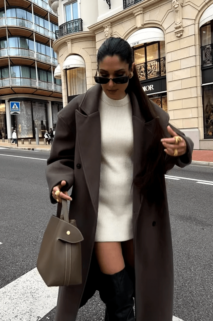 Bryn - Women's Longline Coat with Double-Breasted Front - photo 6