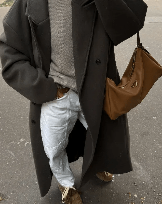 Bryn - Women's Longline Coat with Double-Breasted Front - photo 9