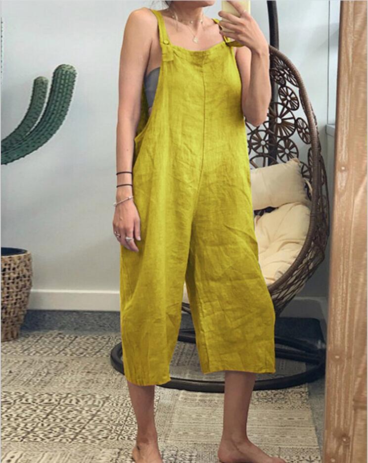 Ailani - Salopette Boho a gamba larga da donna (taglie forti disponibili)