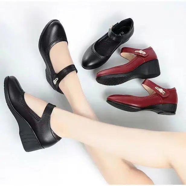 Women's Mid Heel Shoes with Padded Lining