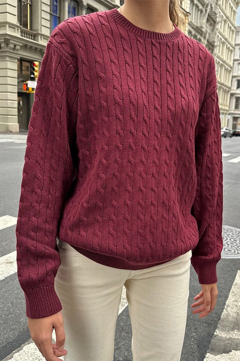 Calla - Women's Relaxed Jumper in Knit with Long Sleeves - photo 10