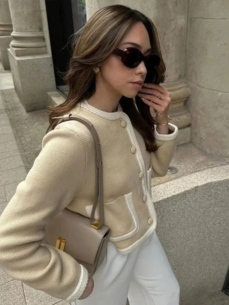 Carissa - Women's Jacket in Knit with Button Front - photo 2
