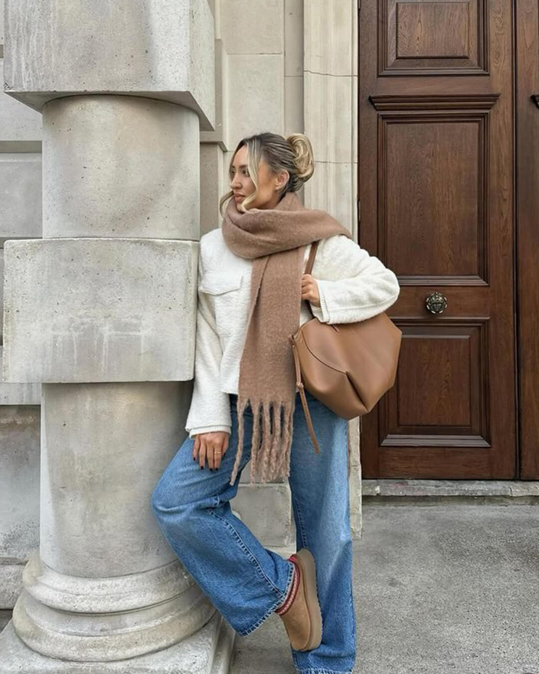 Carmen - Women's Wrap Scarf with Ruching - photo 1